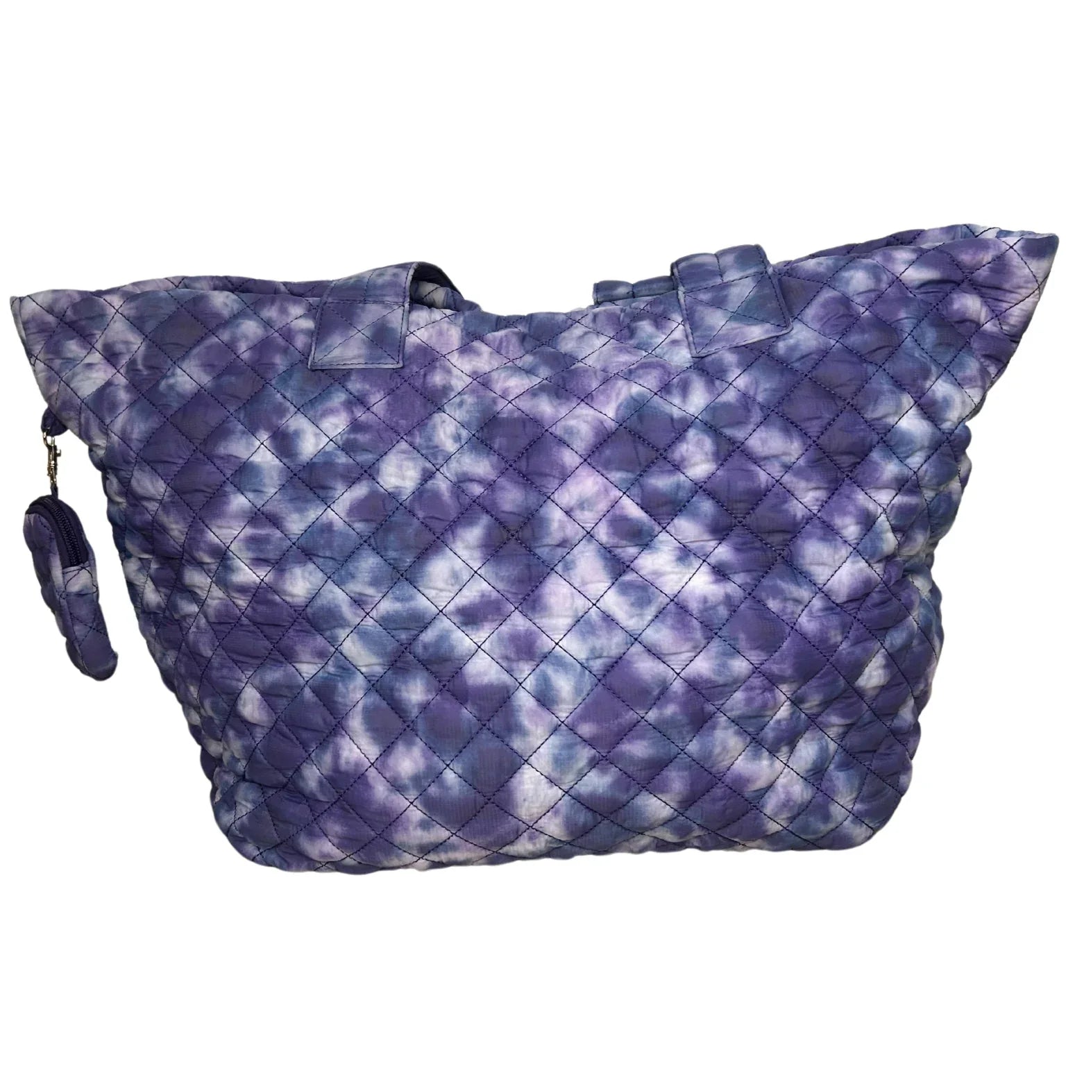 Large Quilted Nylon Tote Bag for Women – Lightweight Travel & Beach Carryall